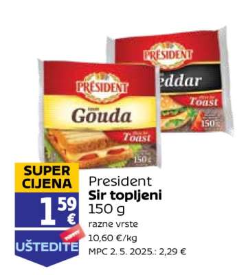 President Sir topljeni