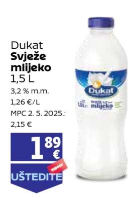 DUKAT Svježe mlijeko