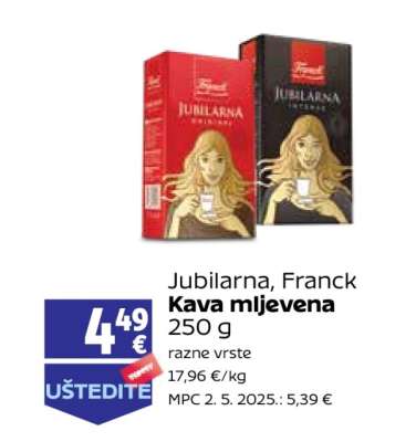Jubilarn Franck Kava mljevena