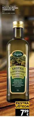 Tradicija, Orgula Ekstra djevičansko maslinovo ulje 1L