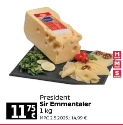 PRESIDENT SIR EMMENTALER