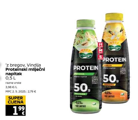 'z bregov, Vindija Proteinski mliječni napitak