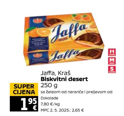 Jaffa, Kraš Biskvitni desert