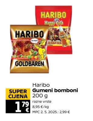 HARIBO GUMENI BOMBONI