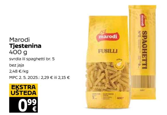 MARODI tjestenina