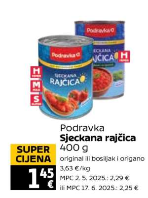 PODRAVKA Sjeckana rajčica