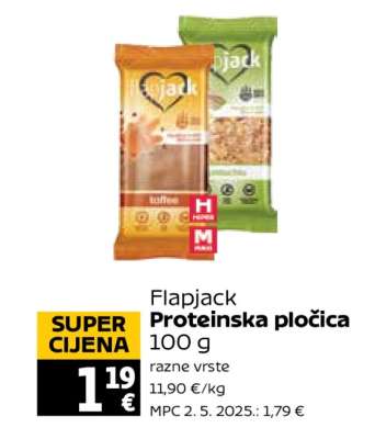 Flapjack Proteinska pločica