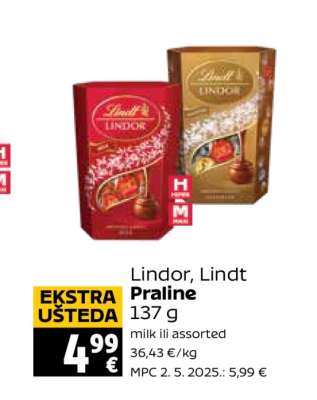 Lindor, Lindt Praline