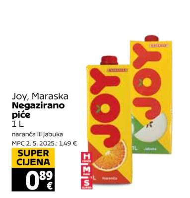 Joy, Maraska Negazirano piće