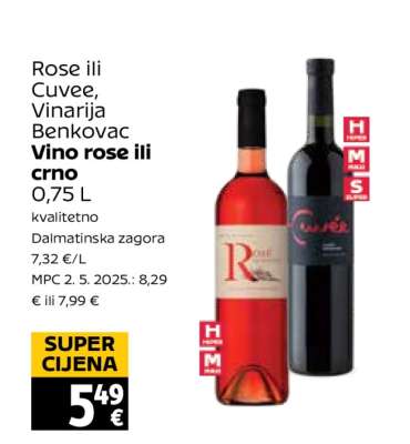 Rose ili Cuvee, Vinarija Benkovac