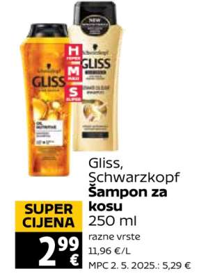 Gliss, Schwarzkopf Šampon za kosu