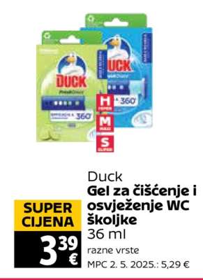 Duck Gel za čišćenje i osvježenje WC školjke