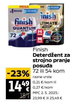 Finish Deterdžent za strojno pranje posuda