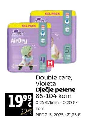 Double care, Violeta Dječje pelene