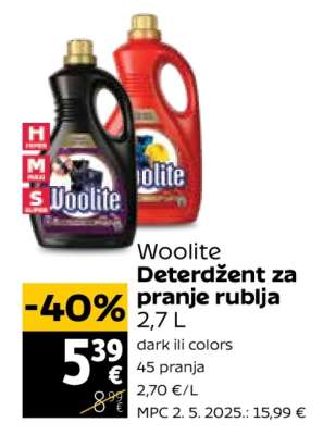 WOOLITE Deterdžent za pranje rublja