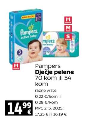 PAMPERS Dječje pelene