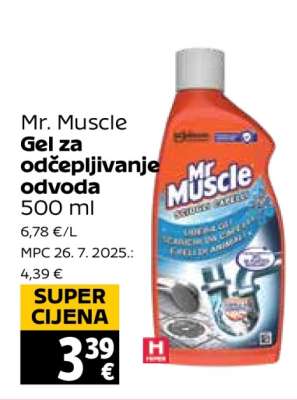 MR MUSCLE GEL ZA ODČEPLJIVANJE ODVODA