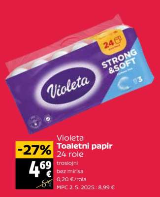 VIOLETA TOALETNI PAPIR