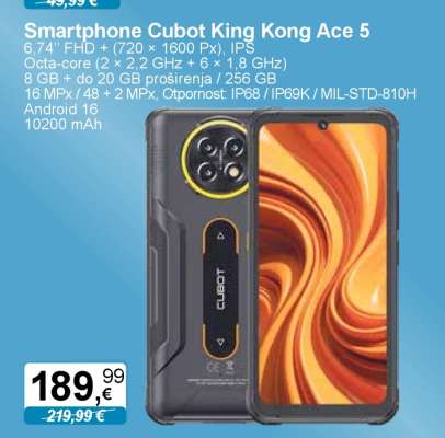 Smartphone Cubot King Kong Ace 5