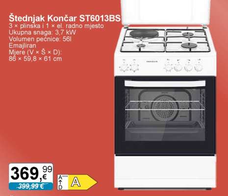 Štednjak končar ST6013BS