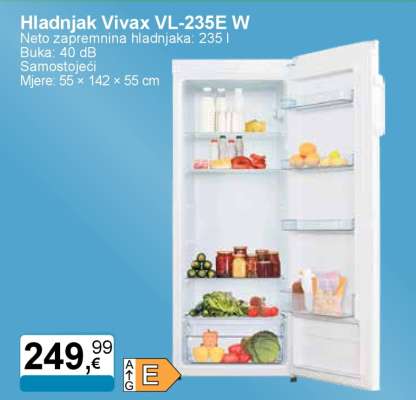 Hladnjak Vivax VL-235E W
