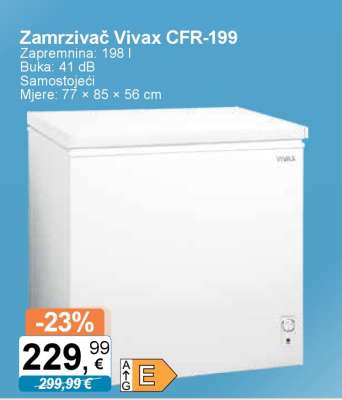 Zamrzivač Vivax CFR-199