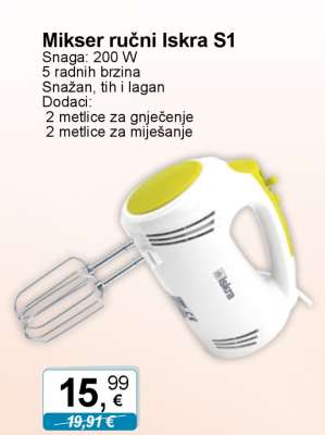Mikser ručni Iskra S1