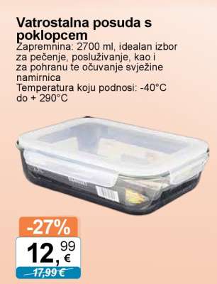 Vatrostalna posuda s poklopcem