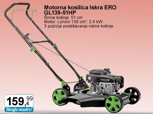 Motorna kosilica Iskra ERO GL139-51HP