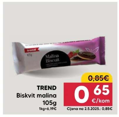 TREND Biskvit malina 105g