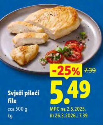 Svježi pileći file