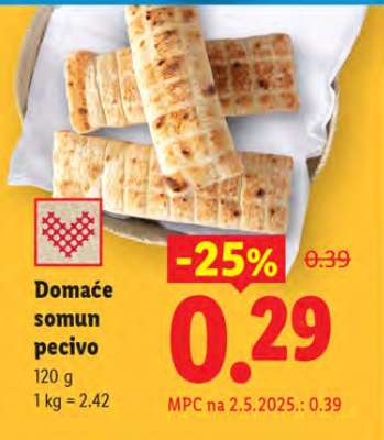 Domaće somun pecivo