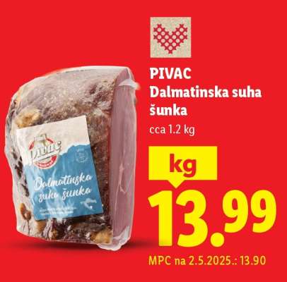 PIVAC Dalmatinska suha šunka