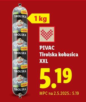 PIVAC Tirolska kobasica XXL