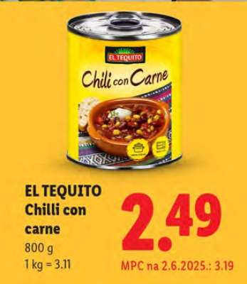 EL TEQUITO Chilli con carne