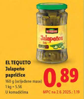 EL TEQUITO Jalapeño papričice