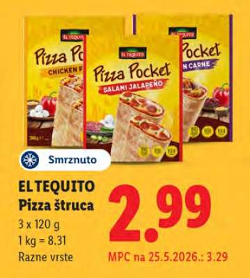 EL TEQUITO Pizza štruca
