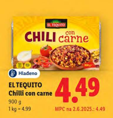 EL TEQUITO Chilli con carne