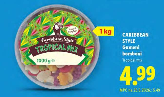 CARIBBEAN STYLE Gumeni bomboni
