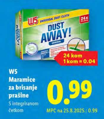 W5 Maramice za brisanje prašine