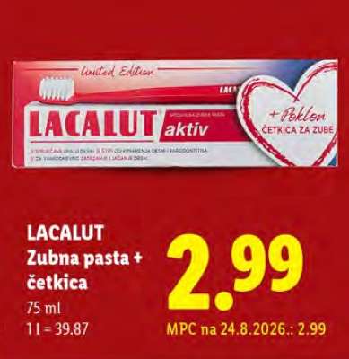 LACALUT Zubna pasta + četkica