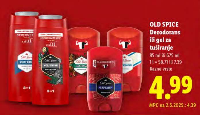 OLD SPICE Dezodorans ili gel za tuširanje