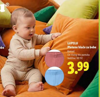 LUPILU Pletene hlače za bebe