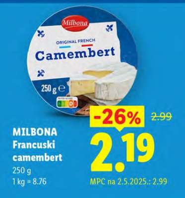 Milbona Francuski Camembert