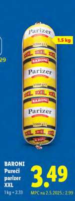 Baroni Pureći parizer XXL