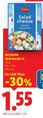 Milbona Meki kravlji sir