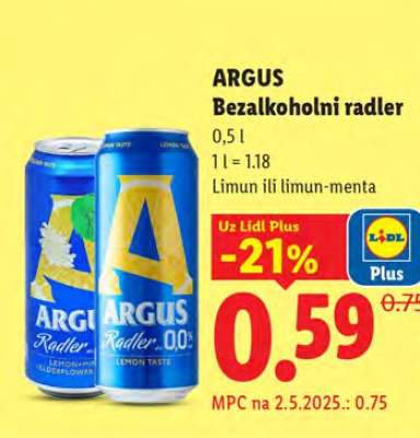 Argus Bezalkoholni radler