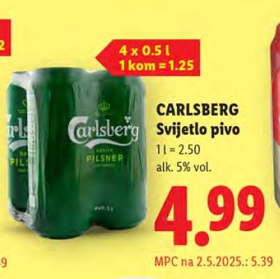 CARLSBERG Svijetlo pivo