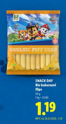 SNACK DAY Bio kukuruzni flips