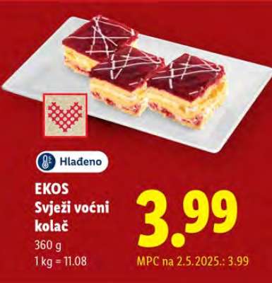 EKOS Svježi voćni kolač
